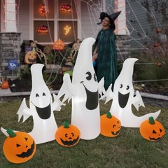 7.55FT Halloween Inflatable Decorations Inflatable w/ Led Lights Free Stand GIFT