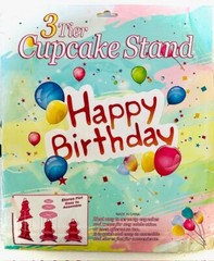 Buzz Party Supplies Cake Stand 3 Tier Cupcake Stand Light Year Party Favors