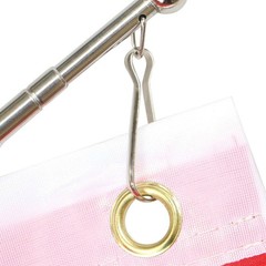 10 Pcs Stainless Steel Flag Pole Clips Keychains Curtains Clip Fixed Buckle