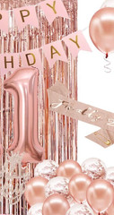 1st Birthday or Anniversary Decorations and Balloons – 10 pieces