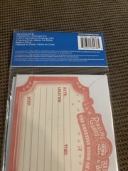 Ringling Bros. & Barnum & Bailey 8 Party Invitations Red New sealed