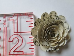 24 Precut & Unrolled Sheet Music Paper Flower Craft Kit – Make 1.5- 2 Inch Small