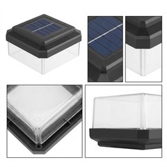 Solar Powered LED Fence Lighting for Rod Mat Fences IP65 Waterproof Housing