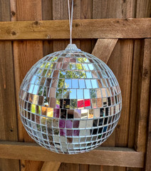 Disco Ball 6″ Silver Mirrored Party Decor
