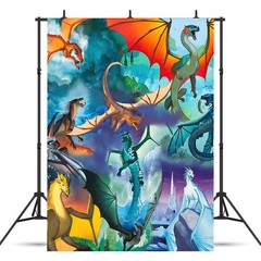 Wings of Fire Party Supplies Backdrop Banner Poster Vinyl Girls Birthday Gift