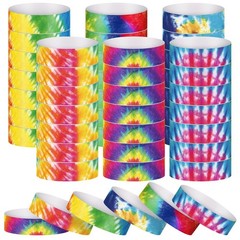TaoBary 600 Pcs Paper Wristbands Wrist Bands Bulk Neon Party Paper Bracelets …