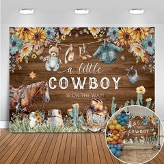 Cowboy Baby Shower Backdrop Western Theme A Little Cowboy Is On The Way Decor