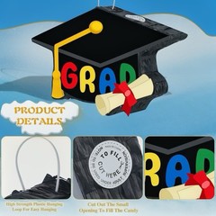 Graduation Piñata Decoration Cap Blindfold Bat Party Favor Kids Congratulations