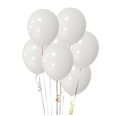 Asiyuhy White Balloons 100 Pack 12 Inch White Latex Party Balloons 2 Rolls Of