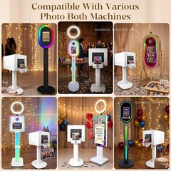 Photo Booth Printer Stand with Wheels Heavy Duty Metal for Wedding,Party & Event