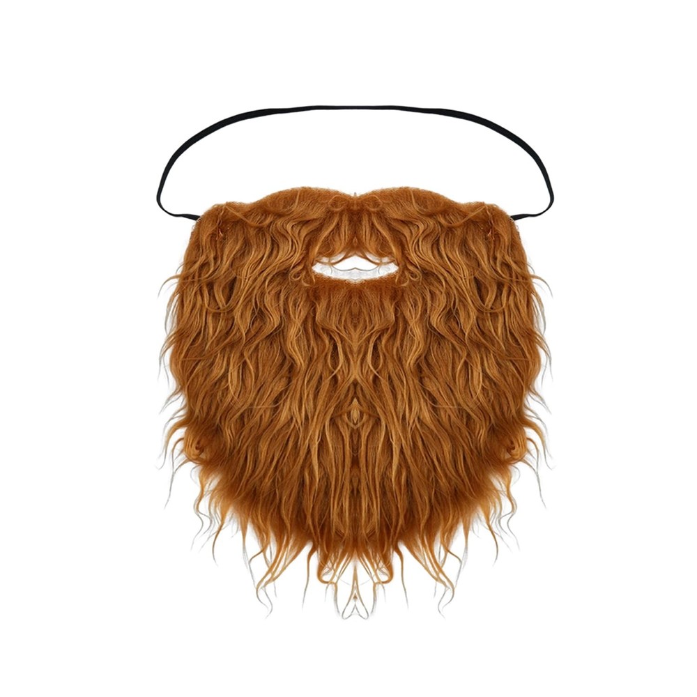 Fake Beard Halloween Costume Mustache Brown Beard Mustache Costume Facial Hai…