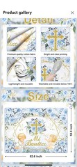 Mocsicka Mi Bautizo Baptism Backdrop God Bless First Holy Communion Background