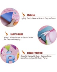Large 98″ x 18″ Birthday Party Decorations Banner Yard Sign