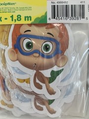 3 Bubble Guppies 6’ String Hanging Party Decorations Nickelodeon 18 PCS 108’ NEW