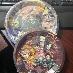 Anime Demon Slayer Party Decoration Demon Slayer Birthday Balloon Plates