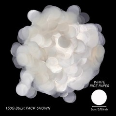 Kind Confetti White Rice Paper Wedding Confetti For Flower Girl Basket Confetti