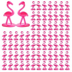 150 Pack Mini Flamingos Figurines, 1.5″ Tiny Plastic Pink Flamingos for Table…