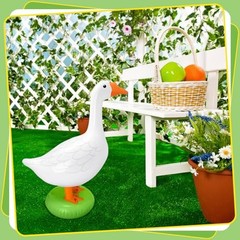Pack6 Inch Giant Inflatable PVC Silly Goose Decor Large White Goose Balloons 2