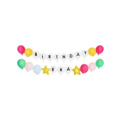 Birthday Era Multicolor Customizable Balloon Garland