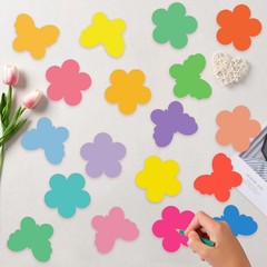 27 PCS Flowers Butterflies Cutouts Paper Set Decoration DIY Craft 9 Colors