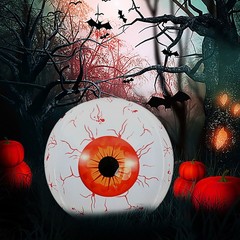Halloween Inflatables Eyeball Decorations Home Garden Party ornament Gift JQ
