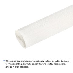 Crepe Paper Roll Crepe Paper Decoration 7.5ft Long 20 Inch Wide White