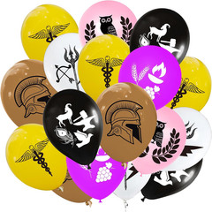 60PCS Greek Mythology Balloon Ancient Greek Legends Party Favors Supplies Decora