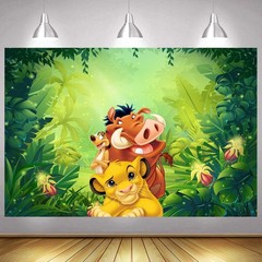 Simba Lion King Backdrop Baby Shower Boy Birthday Party Photo Background Banner