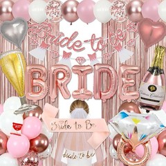 Rose Gold Bridal Shower Decorations, Pink Bachelorette Party Decorations NEW