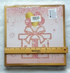 TONIFUL 4 Pc 18th Birthday Theme Balloon Boxes Decorations Pink Rose Gold new