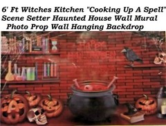 Witches Spell Photo Prop Wall Backdrop Scene Setter Haunted Halloween party
