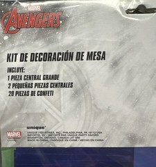 MARVEL AVENGERS Core Table Decorating Kit Birthday Party 3 Pieces Plus Confetti