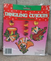Dangling Cutouts Amscan Holiday Drum Violin French Horn NEW Fast Shipping