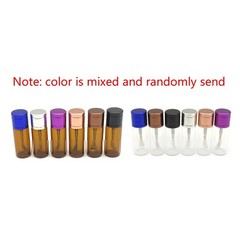 3Pcs Travel Spice Bottle with Spoon Glass Storage Box for Party Container Mixed