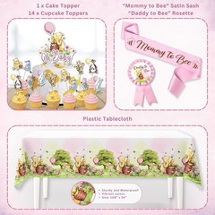 Easy Setup Winnie the Pooh Baby Shower Decorations – Durable & Safe Decor