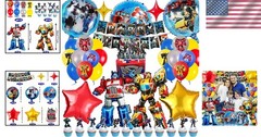 Party Supplies Kit Balloons Banner Cake Toppers Birthday Decorations