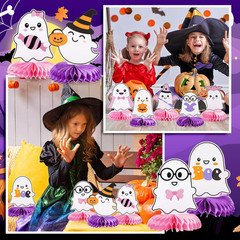 Halloween Honeycomb Centerpieces Cute Ghost Table Decorations Pink Spooky Pumpki