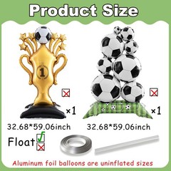 Giant Champion Trophy Balloons World Cup Soccer Balloons Soccer Party Decorat…