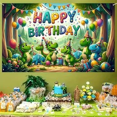 Multicolored Happy Birthday Banner 71 x 43 Inches Premium Polyester Backdrop