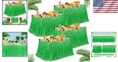 Waterproof Grass Table Skirt – Hawaiian Party Decor