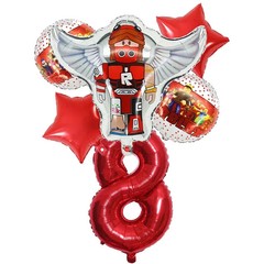 Robot Game Theme Balloon 6pcs Set For Birthday Decoration And Fast Shipping USA