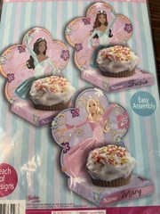 Barbie Hallmark Princess Cupcake Holders (6ct) Birthday Party Supplies