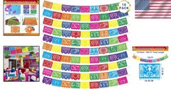 Double-Sided Mexican Fiesta Banners – 10 Pack
