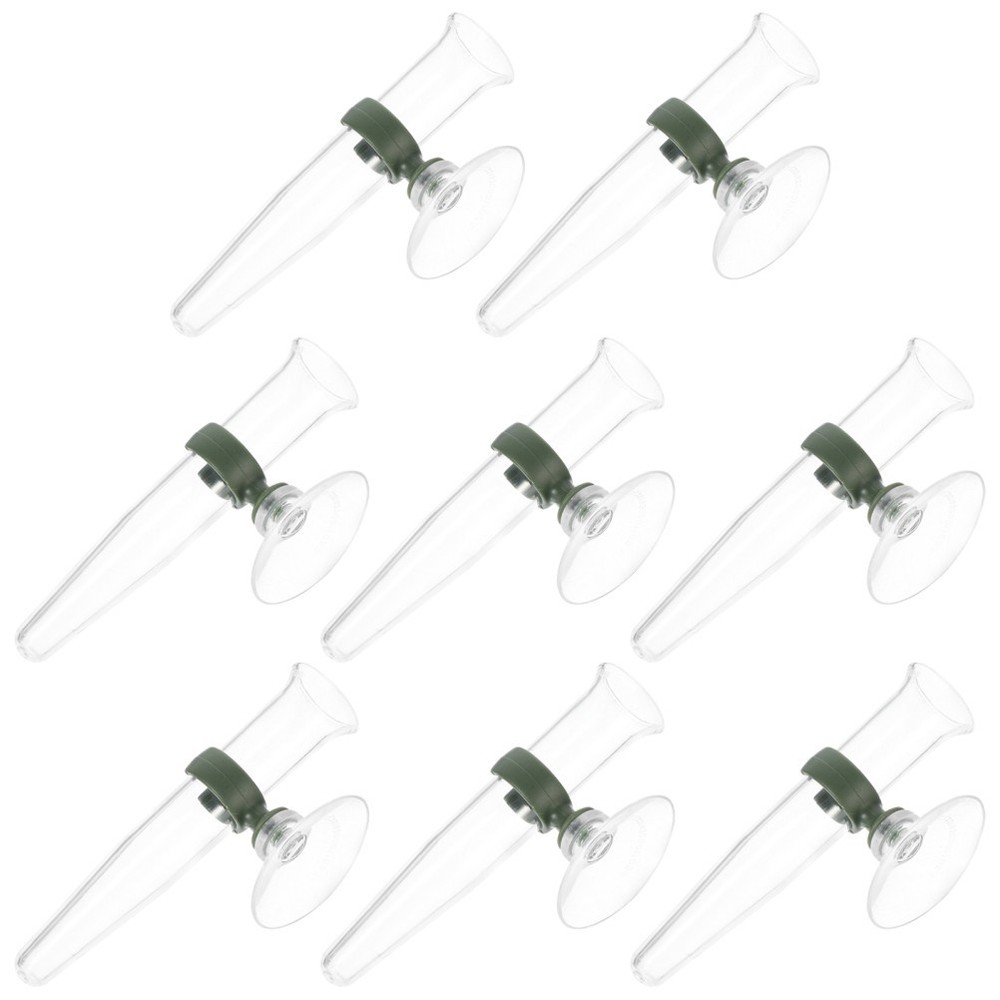 8Pcs Durable Plastic Flower Nutrition Tubes with Suction Cup for Garden Use