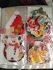 Merry Christmas Party Decorations Banner Dangling Santa Gingerbread More