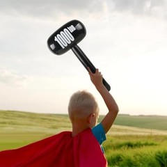 EVERMARKET Giant Inflatable Hammer,Funny Carnival Circus Birthday/Halloween