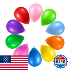 Prextex 300 Party Balloons 12 Inch 10 Assorted Rainbow Colors – Bulk Pack Of