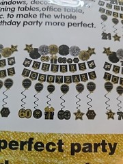 60th Birthday Party Kit Includes Banner Decorations Pom Poms