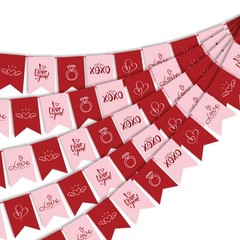 Valentine Bunting Decoration Fish Tail Shape Paper Bunting Hanging Ornament