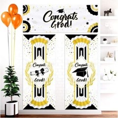 Graduation Backdrop Banners Graduation Decorations – 3 Pack FAST SHIPPING